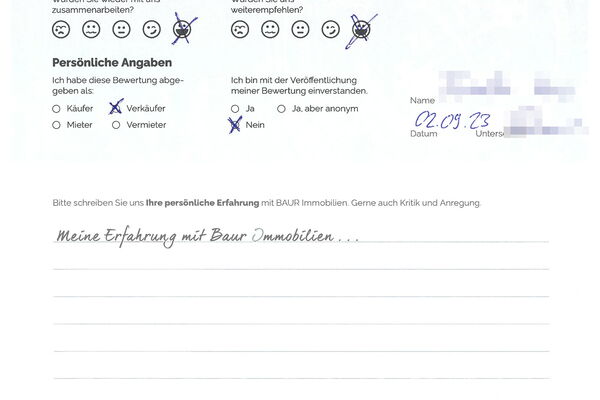 Bewertung von Herr B.