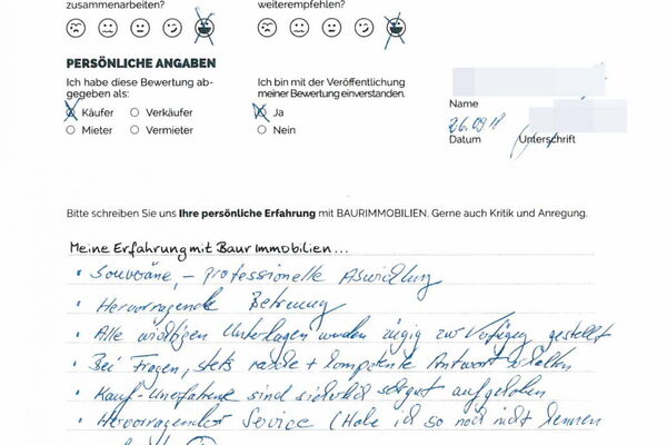 Bewertung von Herr B.