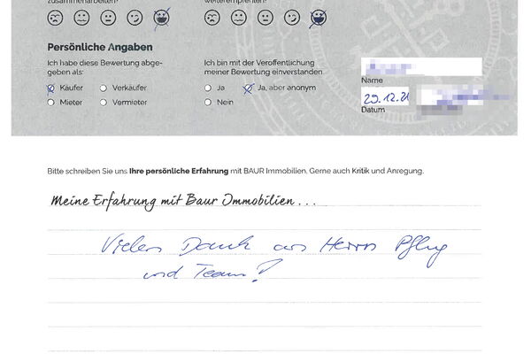 Bewertung von Herr K.