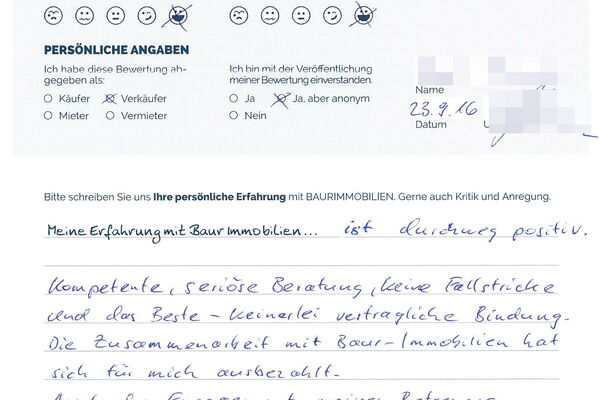 Bewertung von Herr M.