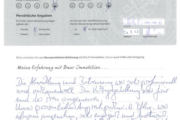 Bewertung von Herr S.