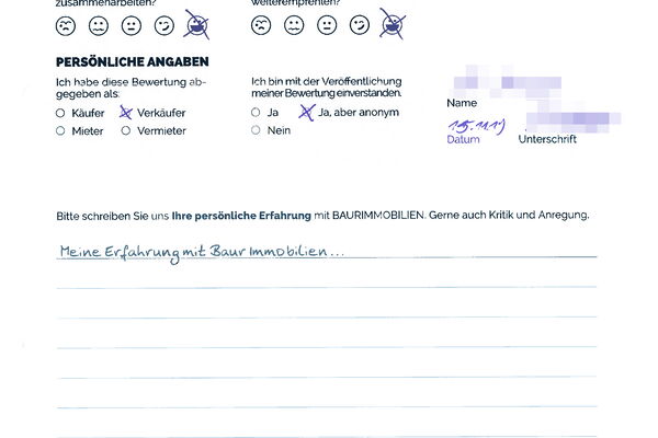 Bewertung von Herr H.