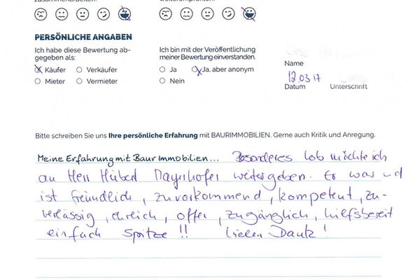 Bewertung von Frau C.