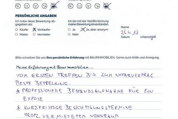 Bewertung von Frau G.