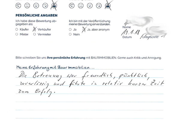 Bewertung von Herr W.