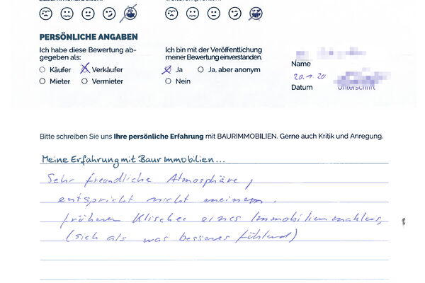 Bewertung von Herr S.