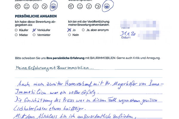 Bewertung von Herr K.