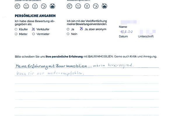 Bewertung von Herr S.