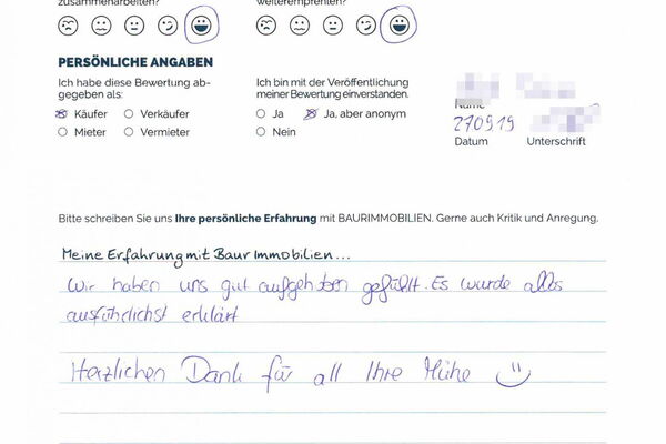 Bewertung von Herr B.