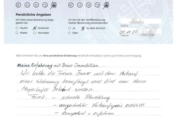 Bewertung von Eheleute S.