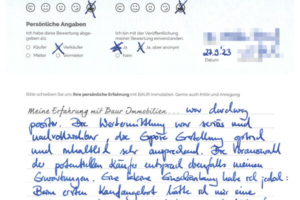 Bewertung von Herr B.