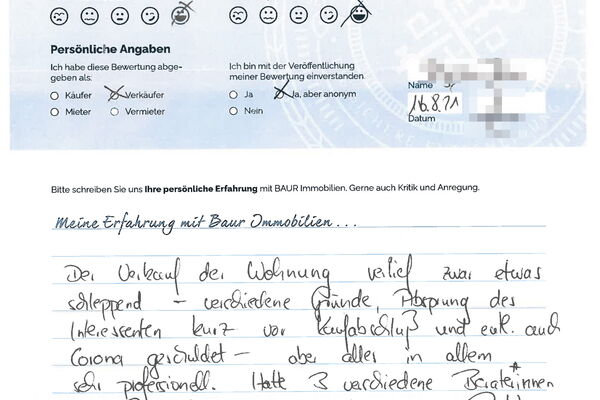 Bewertung von Frau B.