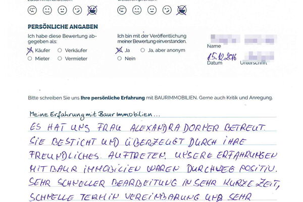 Bewertung von Eheleute C.