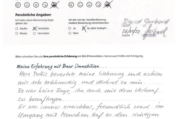 Bewertung von Frau G.