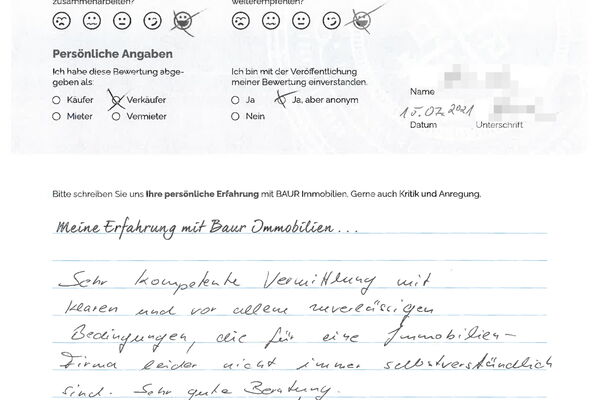 Bewertung von Herr H.