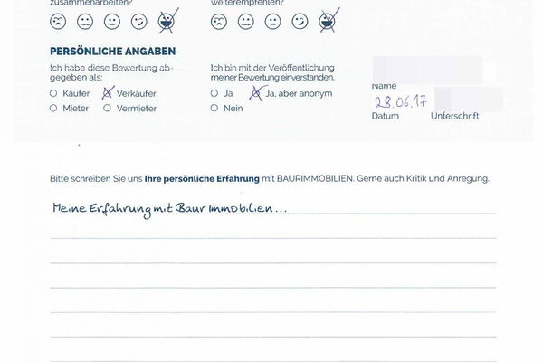 Bewertung von Herr H.