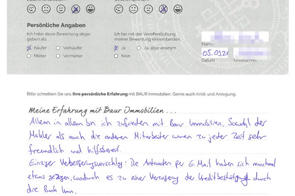 Bewertung von Herr K.