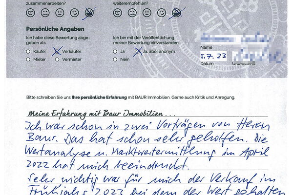 Bewertung von Herr L.