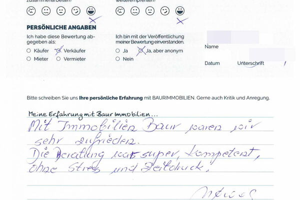 Bewertung von Frau N.