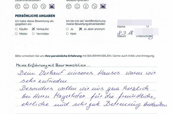 Bewertung von Herr S.