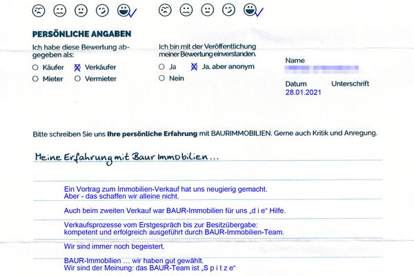 Bewertung von Eheleute K.