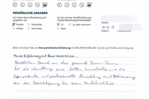 Bewertung von Frau Z.