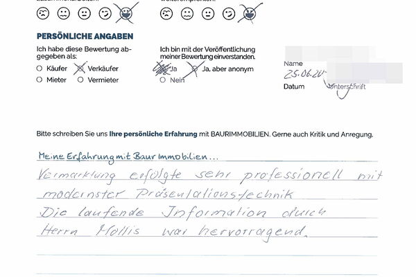 Bewertung von Frau G.