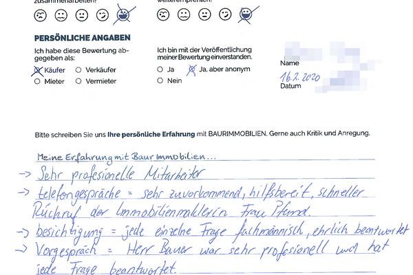 Bewertung von Frau T.