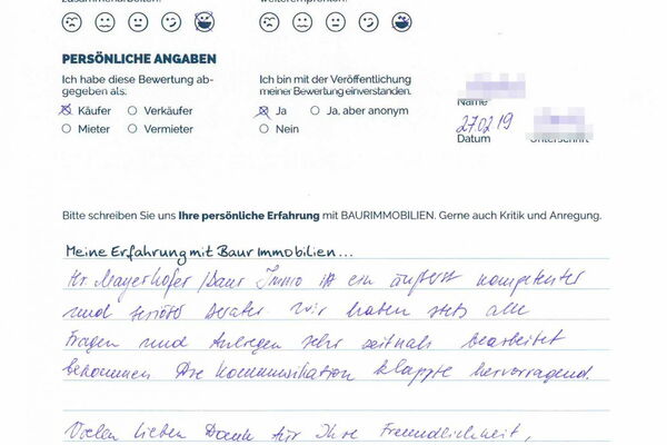 Bewertung von Frau G.