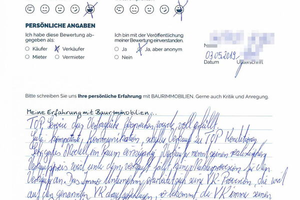 Bewertung von Herr G.