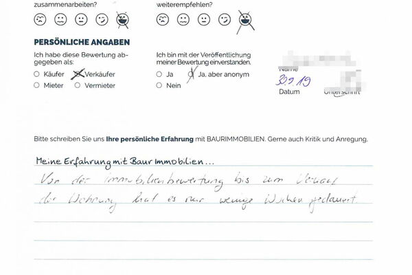 Bewertung von Herr G.