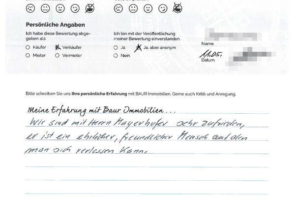 Bewertung von Herr B.
