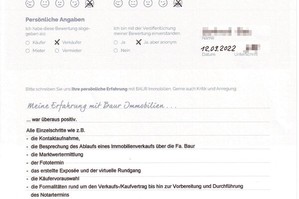 Bewertung von Frau B.