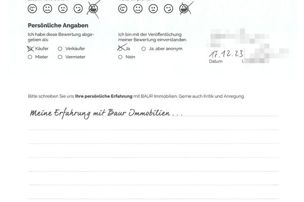 Bewertung von Herr B.