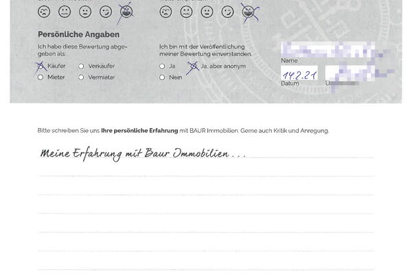 Bewertung von Frau G.