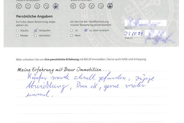 Bewertung von Herr H.