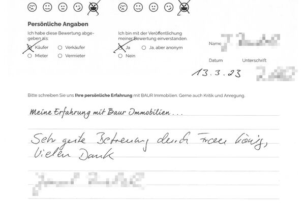 Bewertung von Frau R.