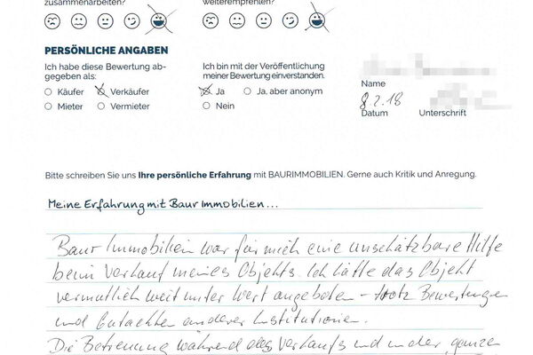 Bewertung von Herr B.