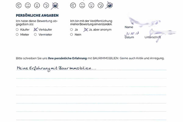 Bewertung von Herr B.