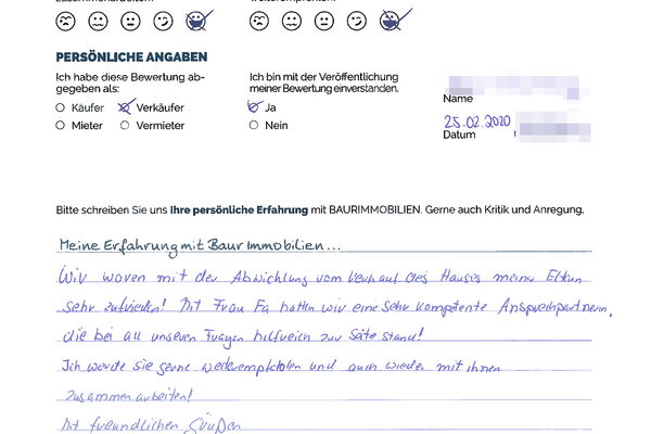 Bewertung von Herr W.