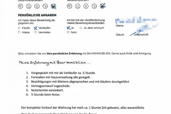 Bewertung von Herr B.