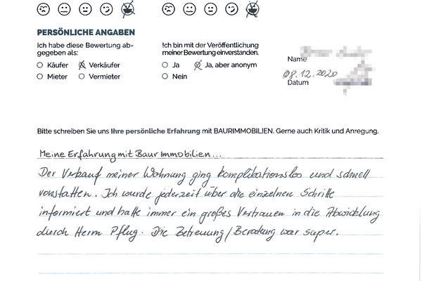 Bewertung von Herr G.