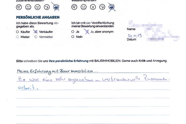 Bewertung von Herr B.