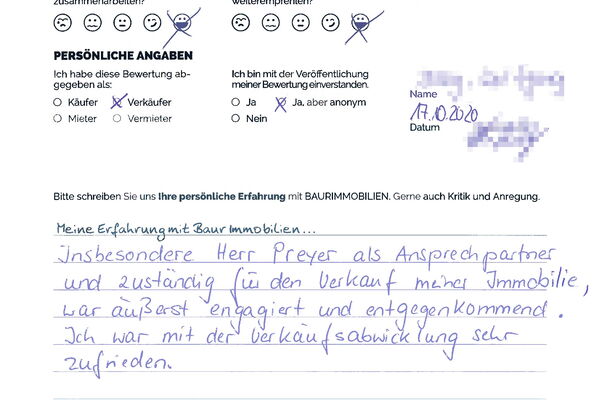 Bewertung von Herr D.