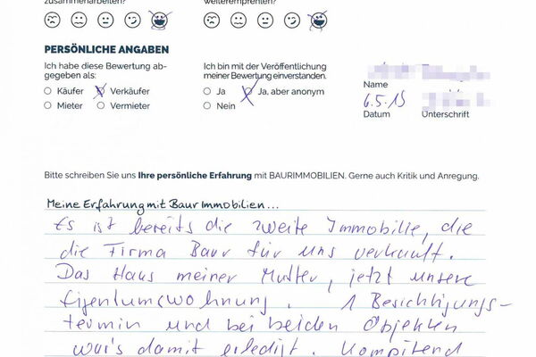 Bewertung von Herr H.