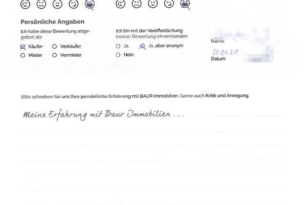 Bewertung von Herr J.