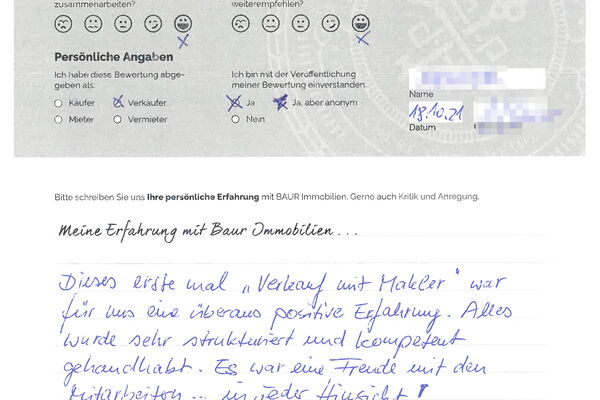 Bewertung von Eheleute K.