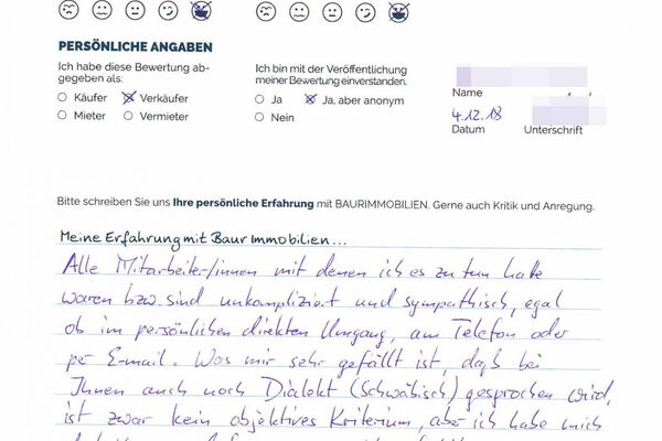 Bewertung von Herr N.