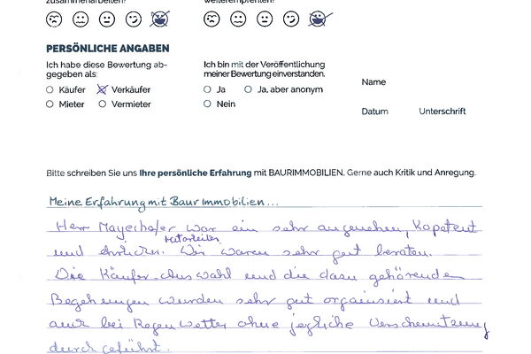 Bewertung von Fam. P.