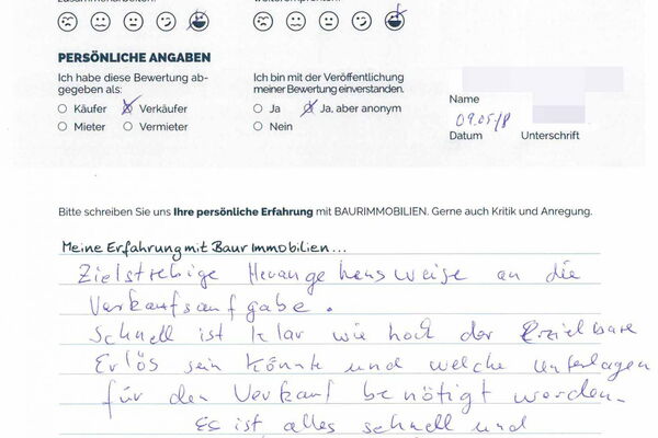 Bewertung von Herr W.